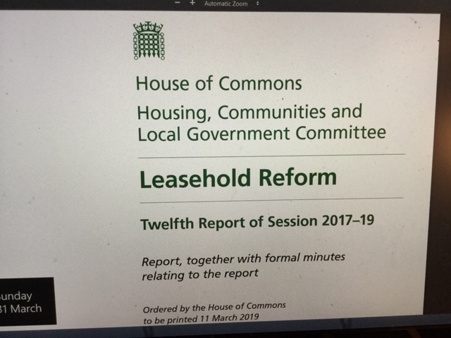 leasehold sel cttee report 2019