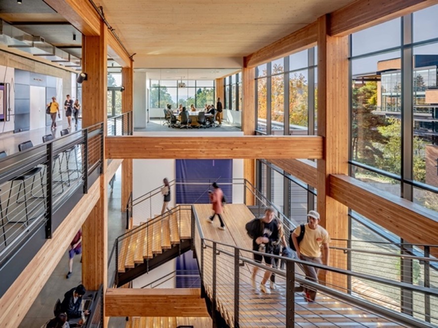 [There are 1,000 tonnes of carbon safely stored in the timber used to construct the new Founder’s Building at the University of Washington. This climate benefit was recognised, monetised and sold for $150,000].